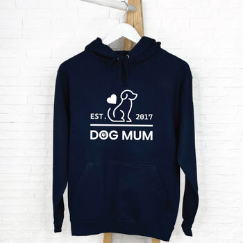 Dog Mum Established Personalised Women's Hoodie, 3 of 6