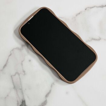 Mocha Gummy Wavy Phone Case, 7 of 8