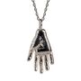 Small Sterling Silver Hand Pendant Necklace, thumbnail 4 of 6