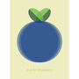 B Is For Blueberry Art Print, thumbnail 2 of 2