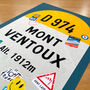 Personalised Tour De France Road Sign Art, Mont Ventoux, thumbnail 5 of 9