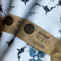Inky Ocean Pattern Tea Towel, thumbnail 2 of 5