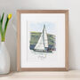 Personalised Watercolour Boat Sketch, thumbnail 6 of 7