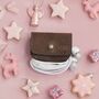 Personalised Earphones Holder In Vintage Leather Christmas Gift For Her, thumbnail 1 of 9