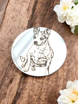 35mm Stainless Steel Photo Hug Token, 2 of 2