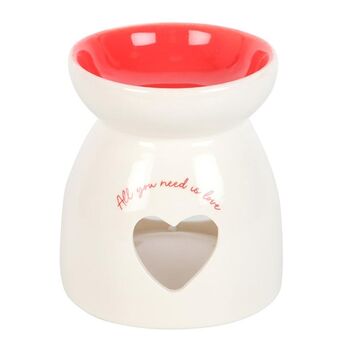 All You Need Is Love Heart Oil Burner, 2 of 3