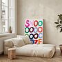 Snoooze | Colourful Bedroom Art Print, thumbnail 2 of 3