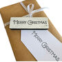 Merry Christmas Large Rubber Stamp For Crafting, thumbnail 2 of 6