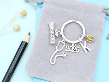 Personalized Medical Graduation Keyring Medical Student Gift, 2 of 11