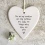 East Of India 'You Are My Sunshine' Porcelain Heart, thumbnail 1 of 1