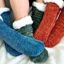 Personalised Chenille Slipper Socks, thumbnail 8 of 9