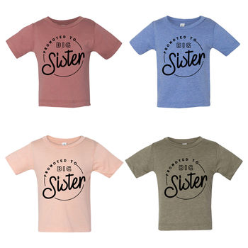 Promoted To Big Sister T Shirt, 2 of 8