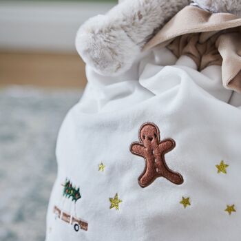 Personalised Plush Neutral Christmas Sack, 4 of 4