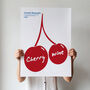 Cherry Wine 1980's Music Giclée Art Print, thumbnail 1 of 8