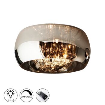 Five Light Dimmable Crystal Flush Ceiling Light, 2 of 2