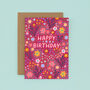 A Pack Of Four Floral Birthday Cards For Women, thumbnail 5 of 5