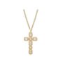 Crystal Cross Gold Necklace, thumbnail 1 of 2