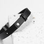 Personalised Men's Soho Tag Message Leather Bracelet, thumbnail 3 of 9