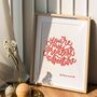You’re My Greatest Adventure Print, Personalised Valentine’s Day Gift, thumbnail 5 of 6