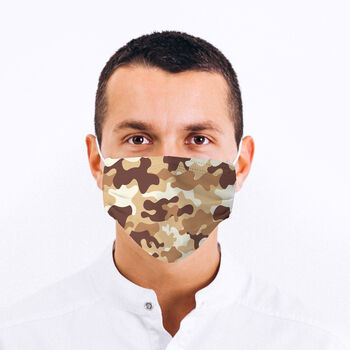 Camouflage Design Fabric Face Mask, 3 of 6