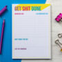 Get It Done | A5 Notepad To Do List, thumbnail 1 of 5