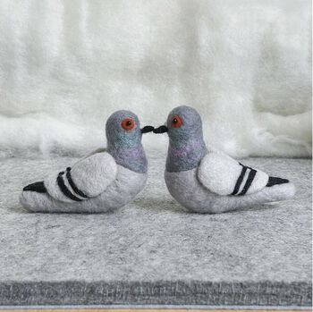 London Pigeon 100% Wool Tree Decoration, 2 of 6
