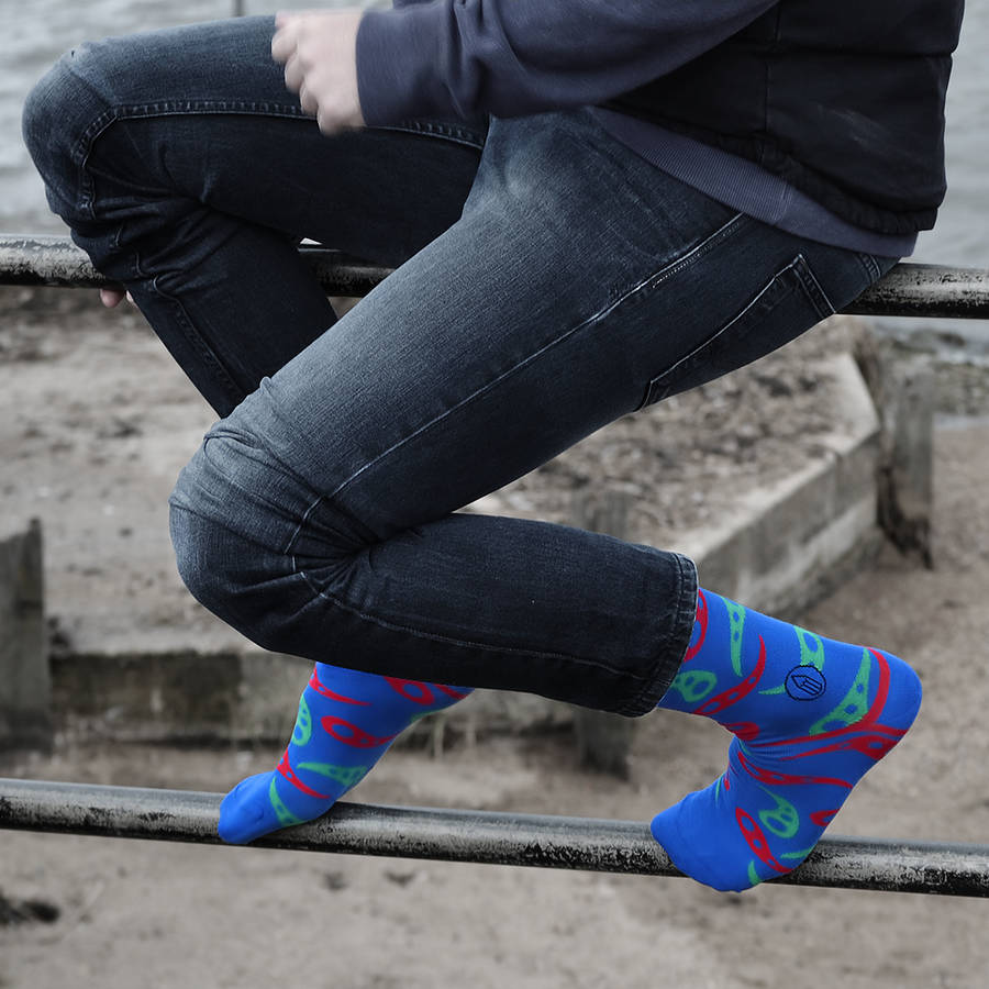 Three Pairs Of Colourful Charity Impact Socks By Stand4 Socks