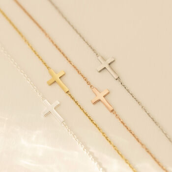 Sideways Cross Necklace, 7 of 8
