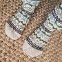 Fair Isle Folk Sofa Socks, thumbnail 3 of 6