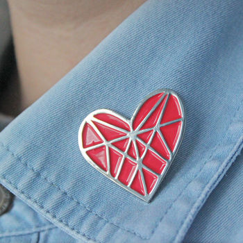 Diamond Heart Friendship Pin, 7 of 7