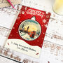 Personalised Red London Christmas Keepsake Card And Bauble Set, thumbnail 5 of 5