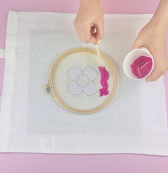 Screen Print A Tote With An Embroidery Hoop Craft Kit, 7 of 7