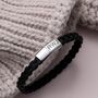 Personalised Braided Leather Bracelet For Men, thumbnail 2 of 5