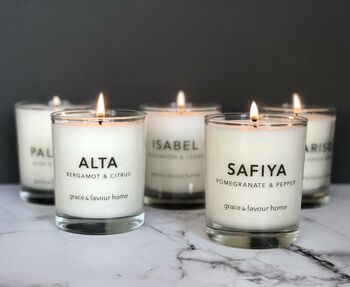 Safiya Candle, Pomegranate And Pepper Scent, 2 of 2
