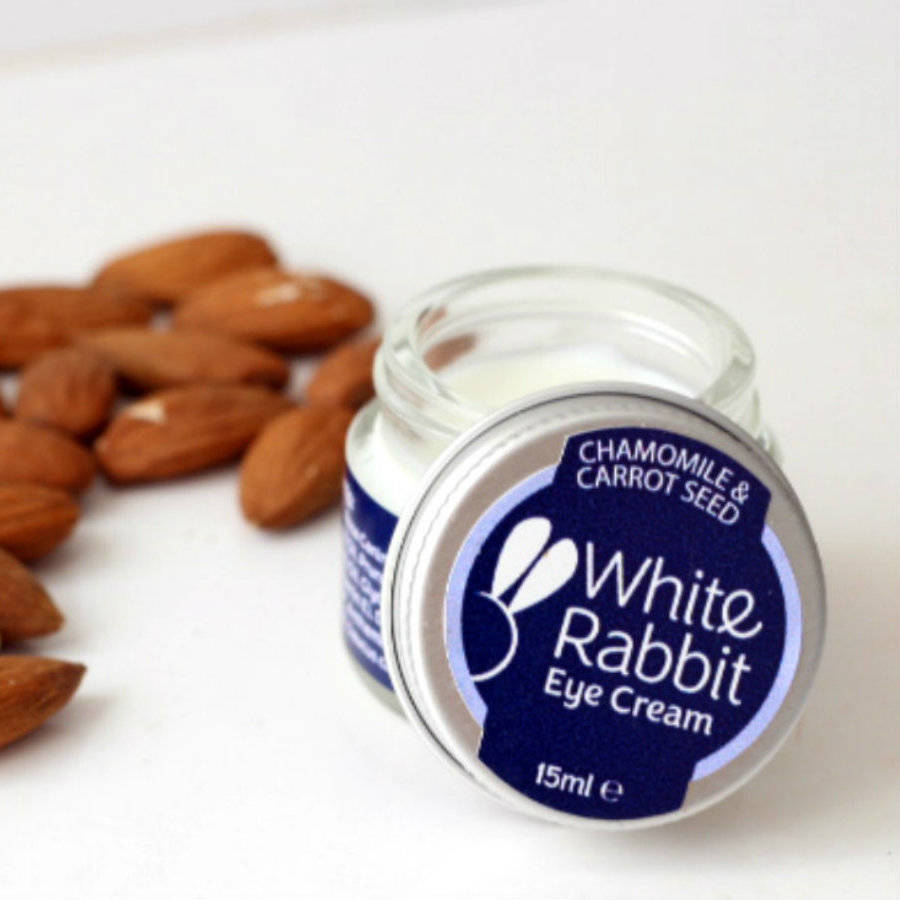 chamomile and carrot seed eye cream by white rabbit skincare