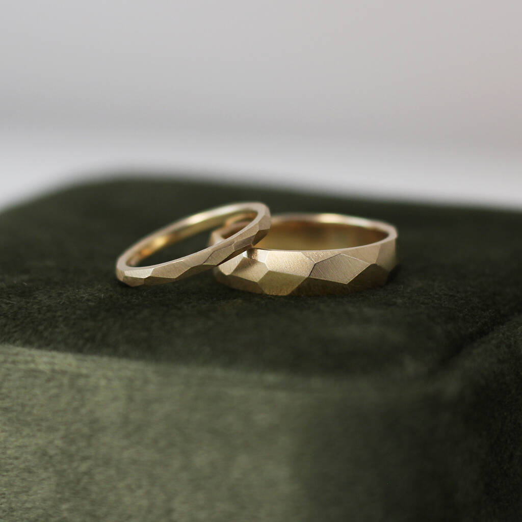 Geometric Faceted 9ct/18ct Gold Ring, 1 of 9