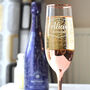 Personalised Champagne Flute With Nouveau Design, thumbnail 4 of 11