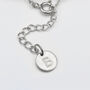 Personalised Sterling Silver Bismarck Chain Anklet, thumbnail 3 of 4