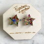 Colour Pop Confetti Star Stud Earrings, thumbnail 1 of 8