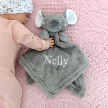 Personalised Koala Baby Comforter, 2 of 6