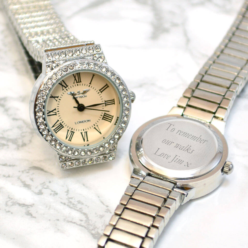 Personalised Round Face Ladies Watch By GiftsOnline4U ...