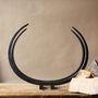 6th Anniversary Gift Iron Log Store 'Long Horn' Design, thumbnail 2 of 12