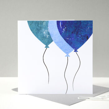 Blue Balloons Birthday Card, 5 of 10