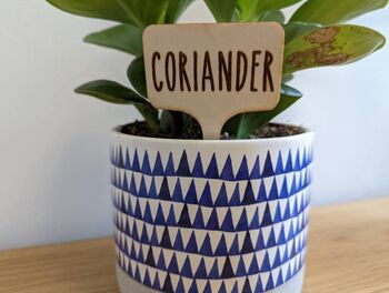 Five Personalized Plant Marker Garden Herb Marker Tags, 4 of 12