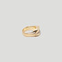 18k Gold Plated Vermeil Chunky Geometric Ring, thumbnail 2 of 4