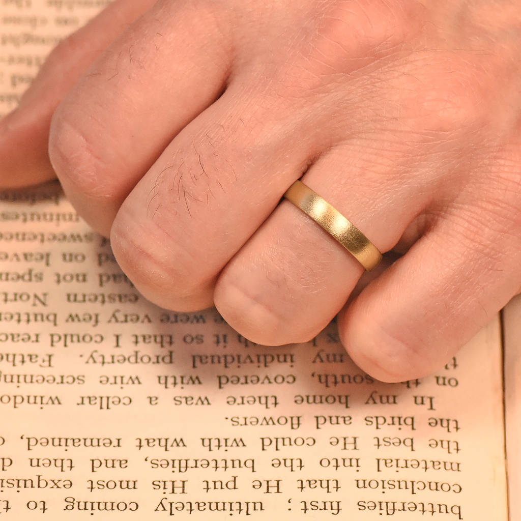 4mm Court Wedding Ring In 18ct Gold By Lilia Nash Jewellery