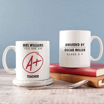 Personalised 'A+ Teacher' Coaster, 3 of 8