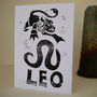 Leo Star Sign Personalised Print, thumbnail 4 of 5