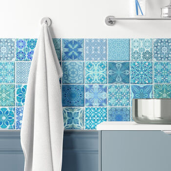 Mix And Match Ceramic Tiles Turquoise Mix, 9 of 12