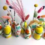 Set Of Three Fruity Hand Painted Stem Vases, thumbnail 3 of 7